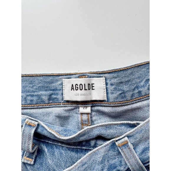 AGOLDE Criss Cross Suburbia High Rise Upsized Loose Boyfriend Jeans, Size 29 - Picture 12 of 14